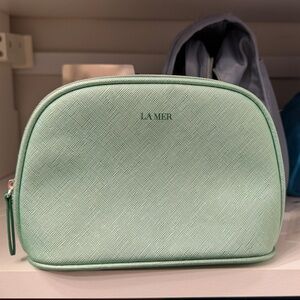 La Mer Light Green Travel Pouch